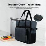 Air Fryer Carrying Bag Compatible with Ninja 8-in-1 SP151 Flip Toaster Oven with Pocket,Heavy Duty Heat-resistant Outdoor Protector Portable Storage Bag (Dark gray)