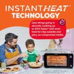 Instant Pot No Preheat Required* 6-Slice Air Fryer Toaster Oven with InstantHeat Technology, 10-in-1, Air Fry, Roast, Bake, Sear Crisp, Toast, Bagel, Broil, Dehydrate, Reheat, and Make Pizza