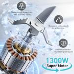 HoninJoy All-in-One Blender & Food Processor, 10-in-1 Professional Blender for Smoothies, Ice Crushing, Dough Making, Chopping, Grinding, Slicing & Shredding, Dishwasher Safe for Kitchen & Home Use