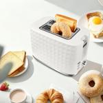 Seydere Toaster 2 Slices, Toasters Wide Slot, Bread Toaster with Cancel, Bagel, Defrost Function, Bagel Toasters with Removable Tray & 6 Temperature Settings, Beige