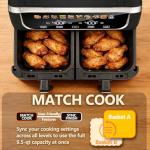 Ninja 9.5-Qt Dual Basket Air Fryer, 10-in-1