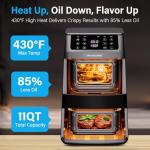 11QT Dual Basket Air Fryer for Family Meals