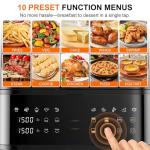 13QT Compact Dual-Basket Air Fryer with Window