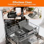 13QT Compact Dual-Basket Air Fryer with Window