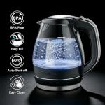 OVENTE 1.5L Glass Electric Kettle, Auto Shut-Off