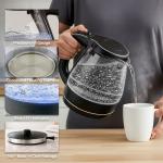 OVENTE 1.5L Glass Electric Kettle, Auto Shut-Off