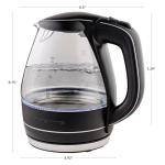 OVENTE 1.5L Glass Electric Kettle, Auto Shut-Off