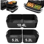 Silicone Air Fryer Liners Set for Ninja FlexBasket