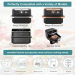 Silicone Air Fryer Liners Set for Ninja FlexBasket