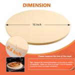 16-Inch Heavy-Duty Pizza Stone for Oven & Grill