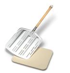 Hans Grill PRO XL Pizza Stone and Peel Set