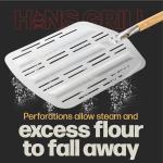 Hans Grill PRO XL Pizza Stone and Peel Set