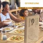 Rectangle Pizza Stone Set with Peel and Cutter