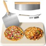 Gyreuni 4-Piece Rectangle Pizza Stone Set