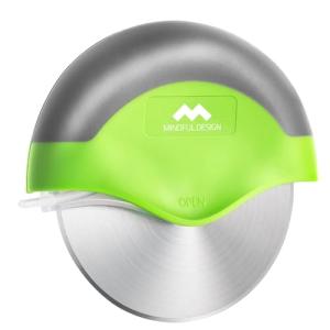 Ergonomic Pizza Cutter Wheel with Blade Cover