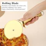 Berglander Gold Titanium Stainless Steel Pizza Cutter