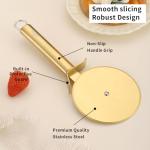 Berglander Gold Titanium Stainless Steel Pizza Cutter