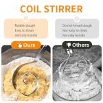 Stainless Steel Dough Whisk for Home Baking