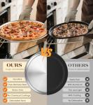 16-Inch Stainless Steel Pizza Pan for Oven