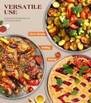 16-Inch Stainless Steel Pizza Pan for Oven