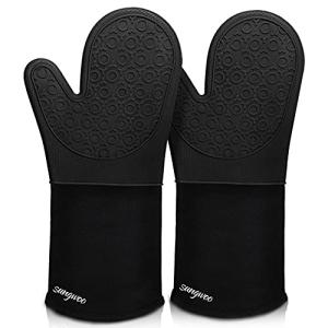 Extra Long Silicone Oven Mitts for Cooking