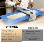 12" Manual Dough Sheeter with Adjustable Thickness