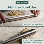 Tapered Stainless Steel Rolling Pin for Baking