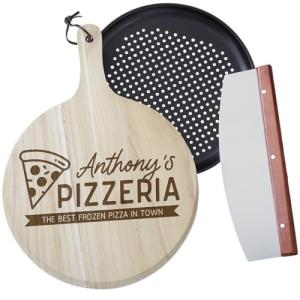 Personalized 3 Piece Pizza Peel Gift Set