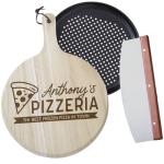 Personalized 3 Piece Pizza Peel Gift Set