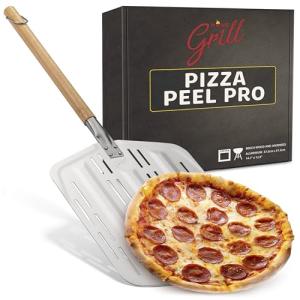 Hans Grill PRO Pizza Peel | 12 inch + Perforated Paddle