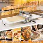 Folding Manual Dough Sheeter with Adjustable Thickness