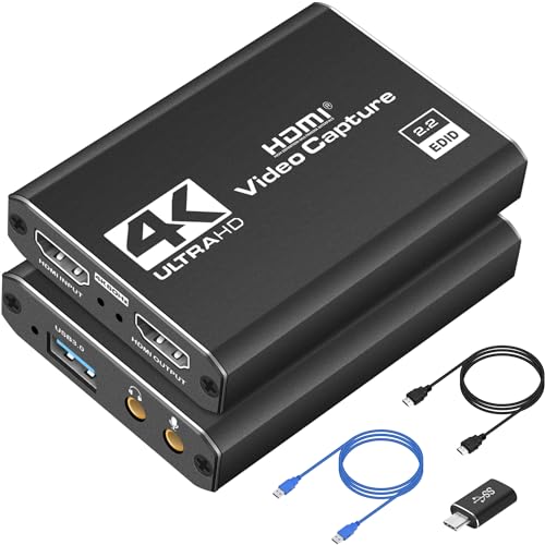 4K HDMI Capture Card for Gaming and Streaming