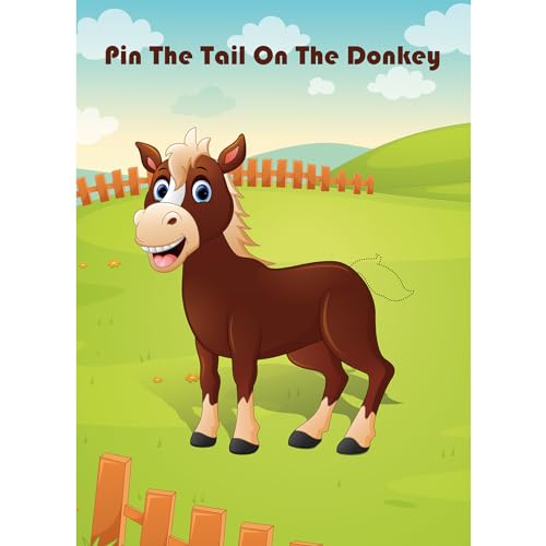 Pin the Tail on the Donkey Party Game Set