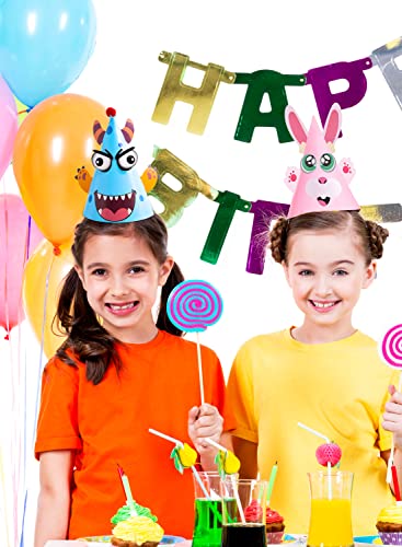 12 Sets Cute Animal Theme Party Hats for Kids