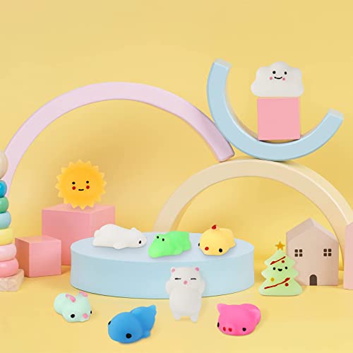 30 Pack Cute Mochi Squishies Party Favors Set