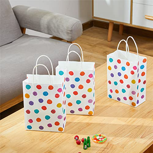 24 Pack 9" Small Polka Dot Party Favor Bags