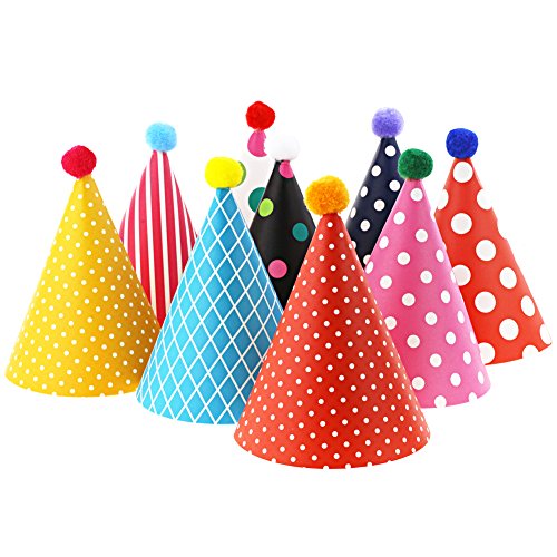 Vesil Assorted Kids Birthday Party Hats