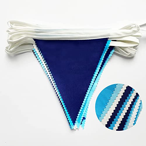 Royal Blue Triangle Flag Bunting Garland for Parties
