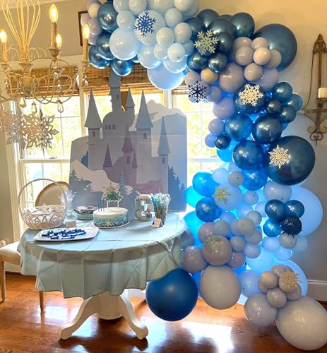 Blue Balloon Variety Pack for Party Decoration, 60Pcs