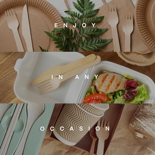Eco-Friendly Disposable Cutlery Set - 300 Piece Utensils