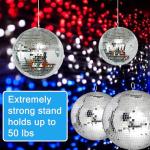 8-Inch Silver Hanging Mirror Disco Ball