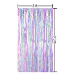 Colorful Metallic Tinsel Fringe Curtains - 2 Pack