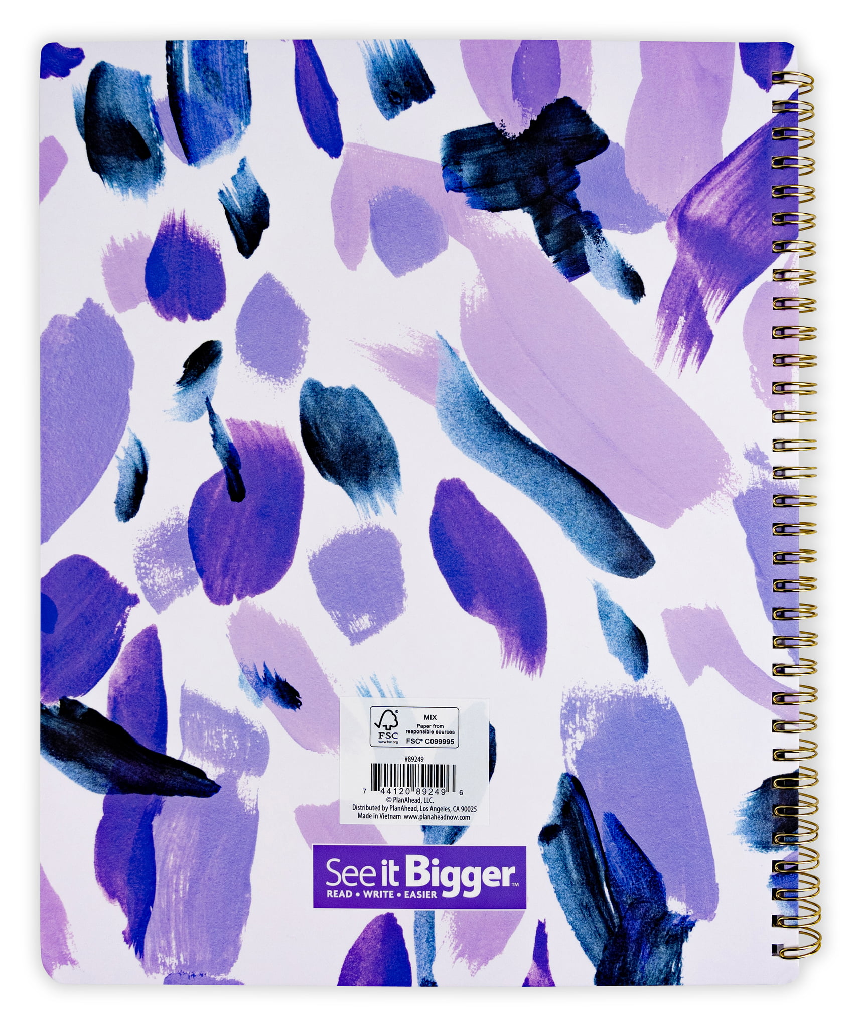 2023-2024 Monthly/Weekly Planner (Purple)