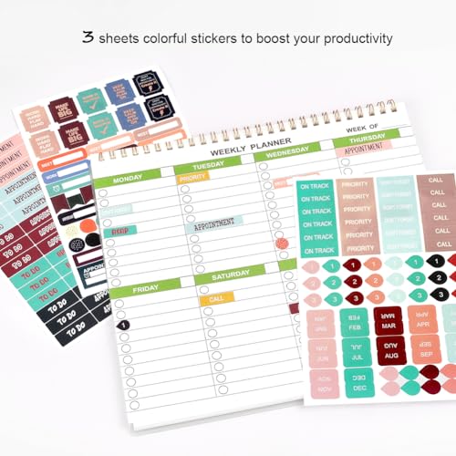 2023 Weekly Scheduler and Checklist Notepad