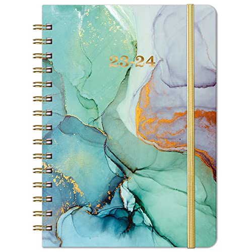 Academic Planner 2023-2024 with Tabs - Green