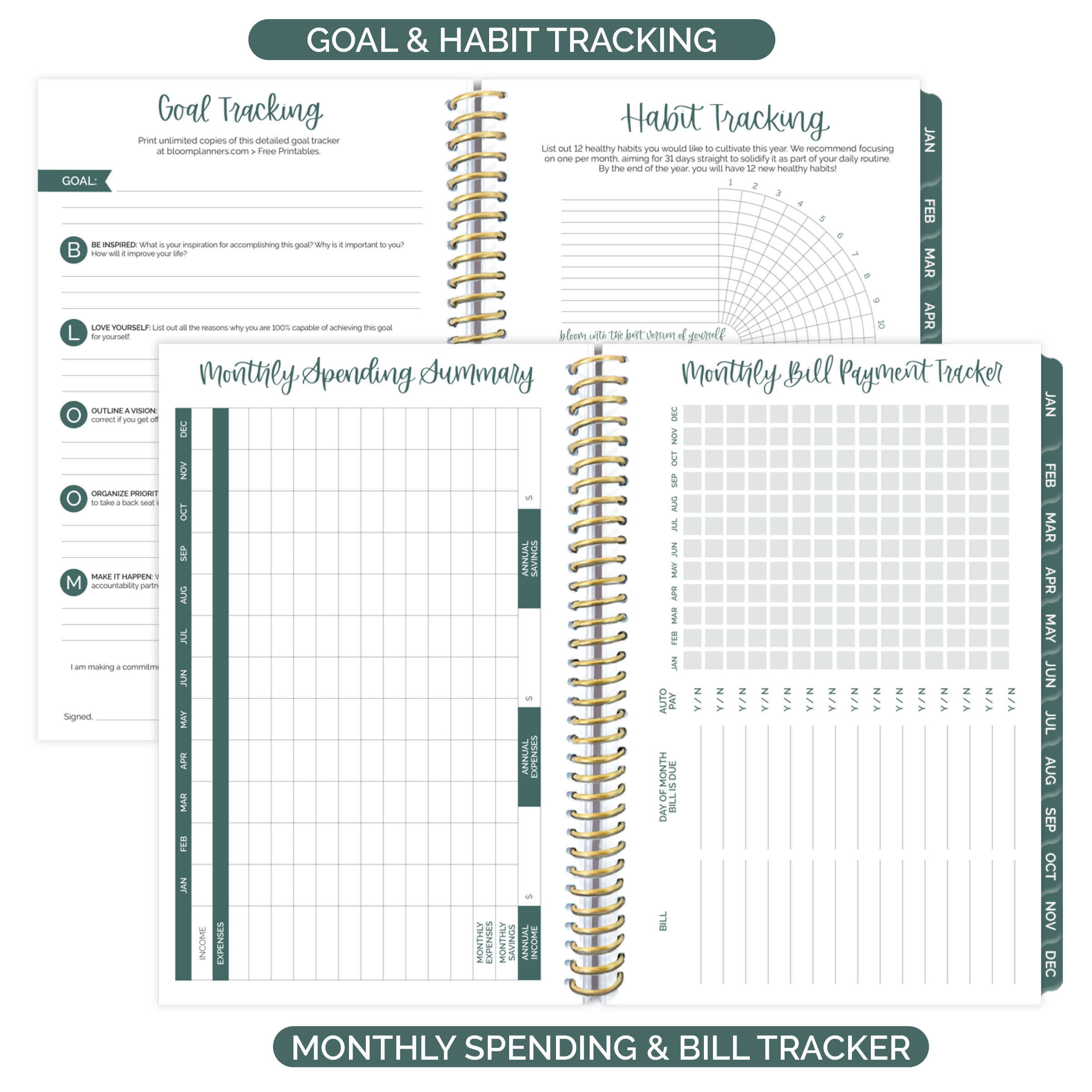 2023 Fluorescent Floral Soft Cover Planner