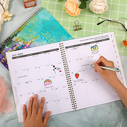 2023-2025 Monthly Planner with Tabs - Oil Painting