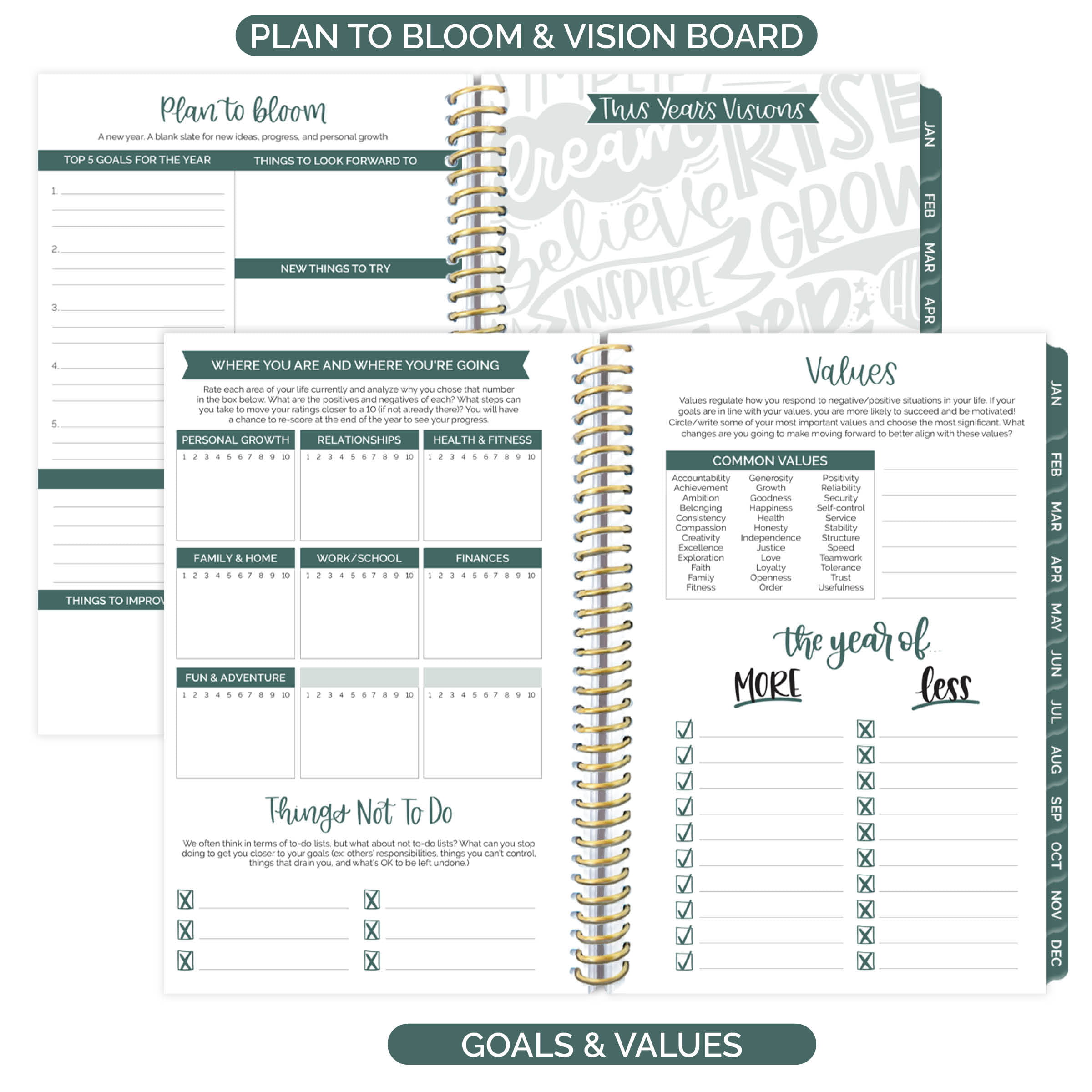 2023 Fluorescent Floral Soft Cover Planner