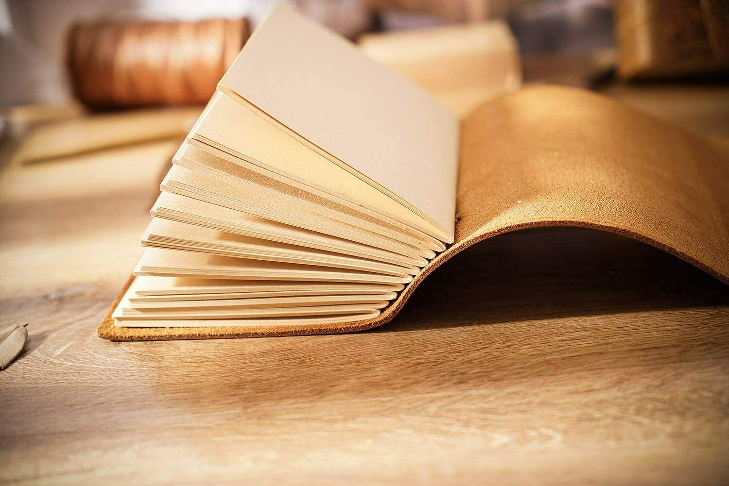 Vintage Handmade Leather Bound Travel Journal