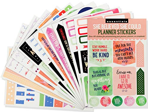 She Could" Weekly Planner Stickers (Set of 160)